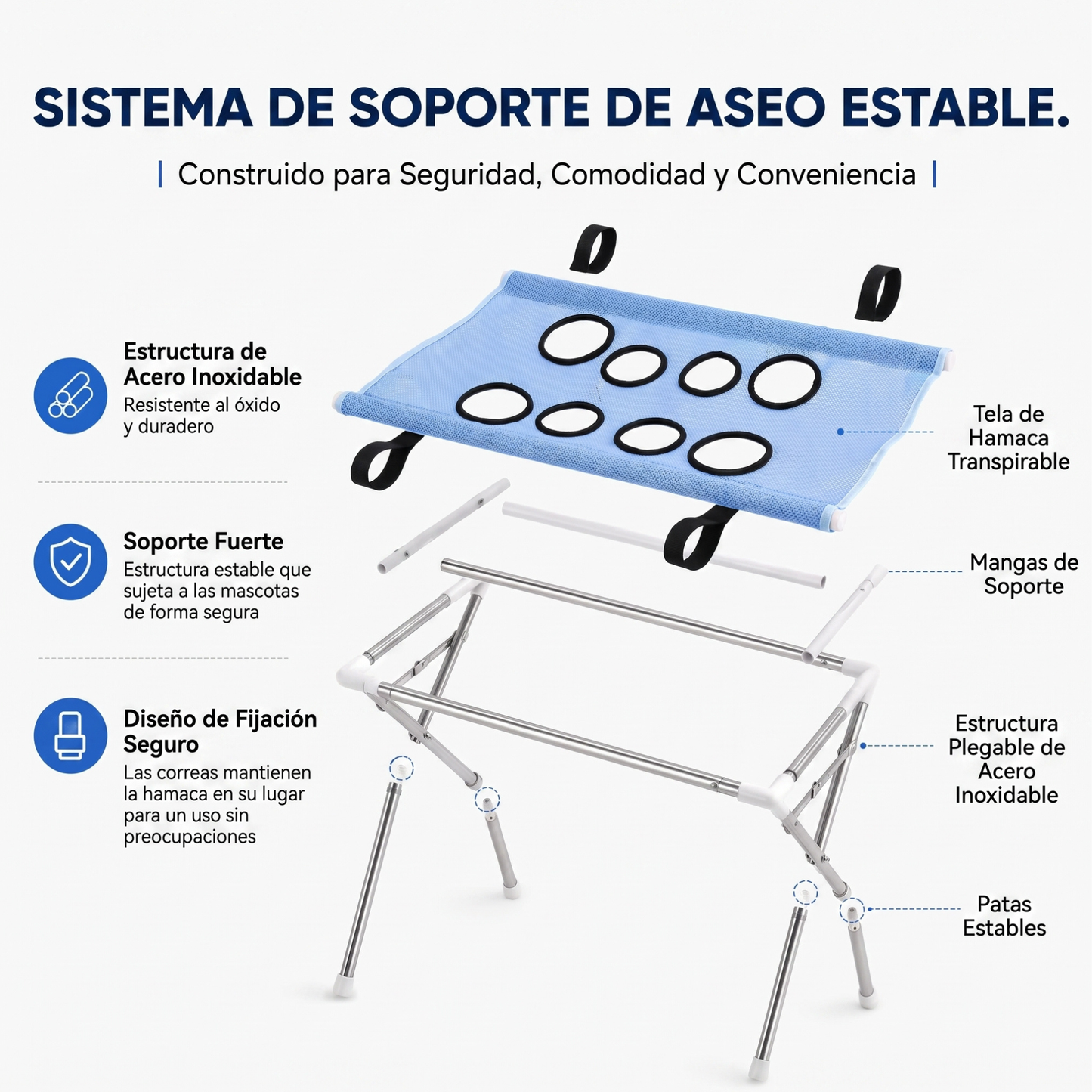 Mesa de aseo para mascotas